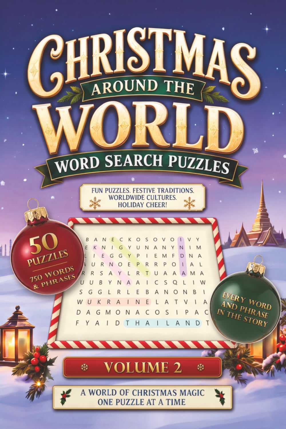 Christmas Around the World Word Search Puzzles, Volume 2